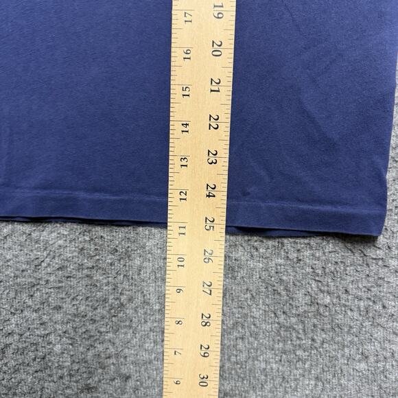 Polo Ralph Lauren Short Sleeve T-Shirt Mens Medium Navy Custom Slim Fit Cotton - Picture 6 of 6